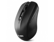 SVEN RX-270W  Wireless, Optical Mouse, 2.4GHz, Nano Receiver, 800/1200/1600 dpi, USB, Black